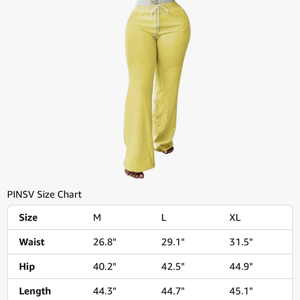 Sunny Yellow Wide Leg Pants - Picture 3 of 5